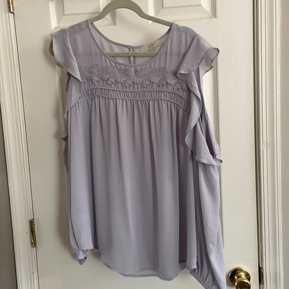 Loft cold shoulder blouse